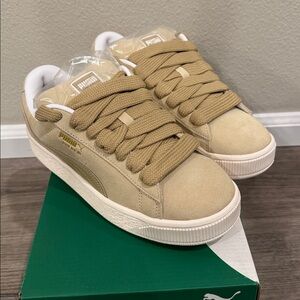 Puma Suede XL Putty Warm White Women’s Size 9 UK 6.5
